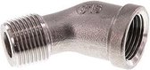 Rp 1/2'' x R 1/2'' F/M RVS L-Fitting 45graden 16 Bar - FL2E-FM-SH-012R-45