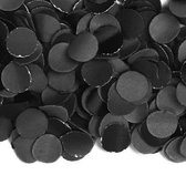 Luxe zwarte confetti 2 kilo - Feestconfetti - Horror/Halloween feestartikelen versieringen