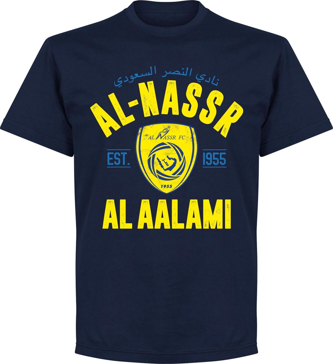 Al-Nassr Established T-Shirt - Navy - M