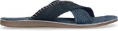 Sacha - Heren - Blauwe nubuck slippers - Maat 43