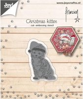 Joy!Crafts snij- embosstencil kerst kitten