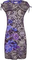 Ringella -  Purple Roses – Beach Dress – 0221046 – Black Flower - 46