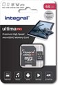 Integral Micro SD Geheugenkaart 64GB - Klasse 10 - Zwart
