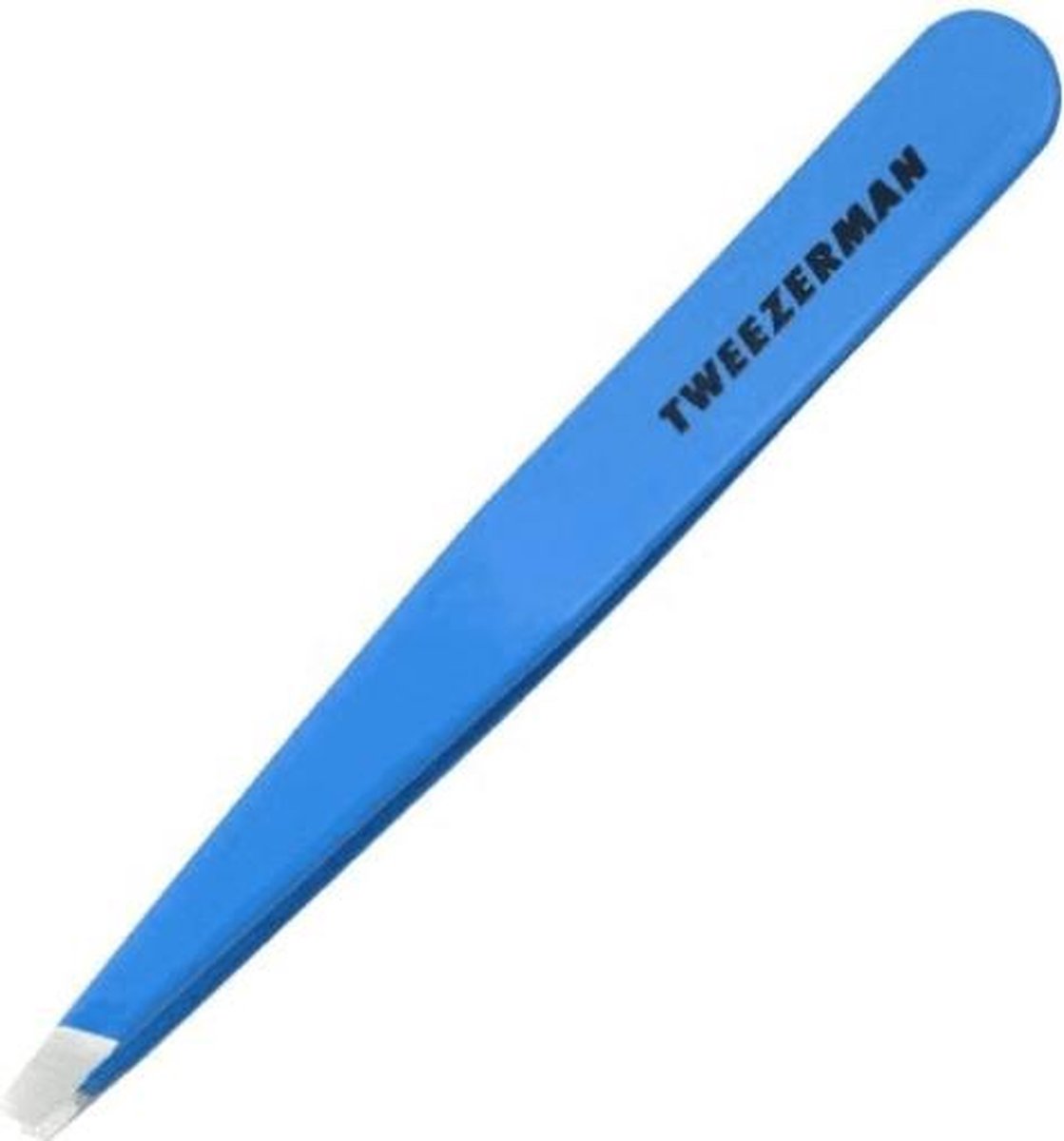 Tweezerman Pincet schuine punt - Slant Tweezer Blue Jewel