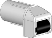 Kunststof bandgeleider 14 mm kunststof wiel Zwart