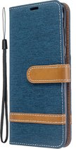 Samsung Galaxy S20 Hoesje - Denim Book Case - Donkerblauw