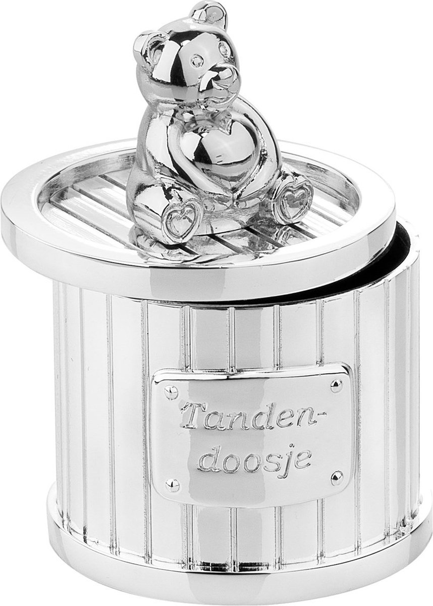 Goedkoopste Lucardi Kinder Verzilverd tandendoosje beer - Tandendoosje - Plated - Zilverkleurig