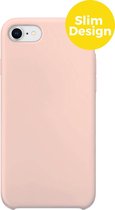 iPhone 7 iPhone 8 en iPhone SE 2020 Telefoonhoesje | Siliconen Soft Touch Smartphone Case | Back Cover Roze