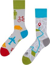 Good Mood Sokken - Maps - Unisex Maat 35-38