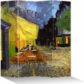 Fine Asianliving 4 Panneaux Vincent van Gogh Cafe Terrace at Night L160xH180cm