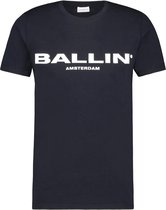 Ballin Amsterdam -  Heren Slim Fit  Original T-shirt  - Blauw - Maat XXL