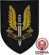 "Who Dares Wins" SAS Geborduurde motiverende militaire patch embleem met klittenband