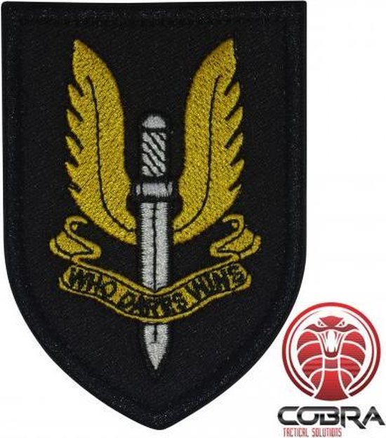 Who Dares Wins" SAS Geborduurde motiverende militaire patch embleem met  klittenband | bol.com
