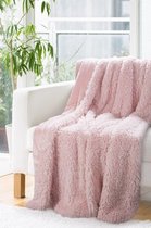 Luxe bed_deken_Brulo_Polyester_sprei _Roze_150 x 200 cm