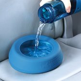 Kurgo Splash-Free Wander Water Bowl - Drinkbak voor in de auto - Blauw of Rood - Blauw