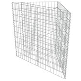 vidaXL - Gabion plantenbak - 75x75x50 cm - gegalvaniseerd staal