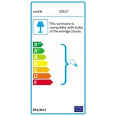 Plafondventilator met lamp 82 cm donkerbruin