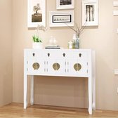 Dressoir Chinese stijl massief hout wit