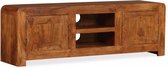 Tv-meubel 120x30x40 cm massief hout met sheesham afwerking