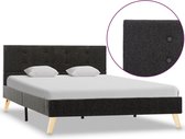 Bedframe stof donkergrijs 120x200 cm