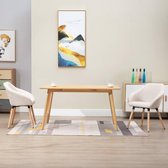 Eetkamerstoelen 2 st stof créme