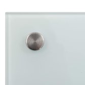 Spatscherm keuken 70x40 cm gehard glas wit