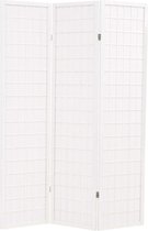 Kamerscherm inklapbaar Japanse stijl 120x170 cm wit