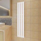 Enkele verwarmingsradiator wit 311 mm x 1500 mm plus handdoekrek