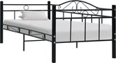 Bedframe metaal zwart 90x200 cm