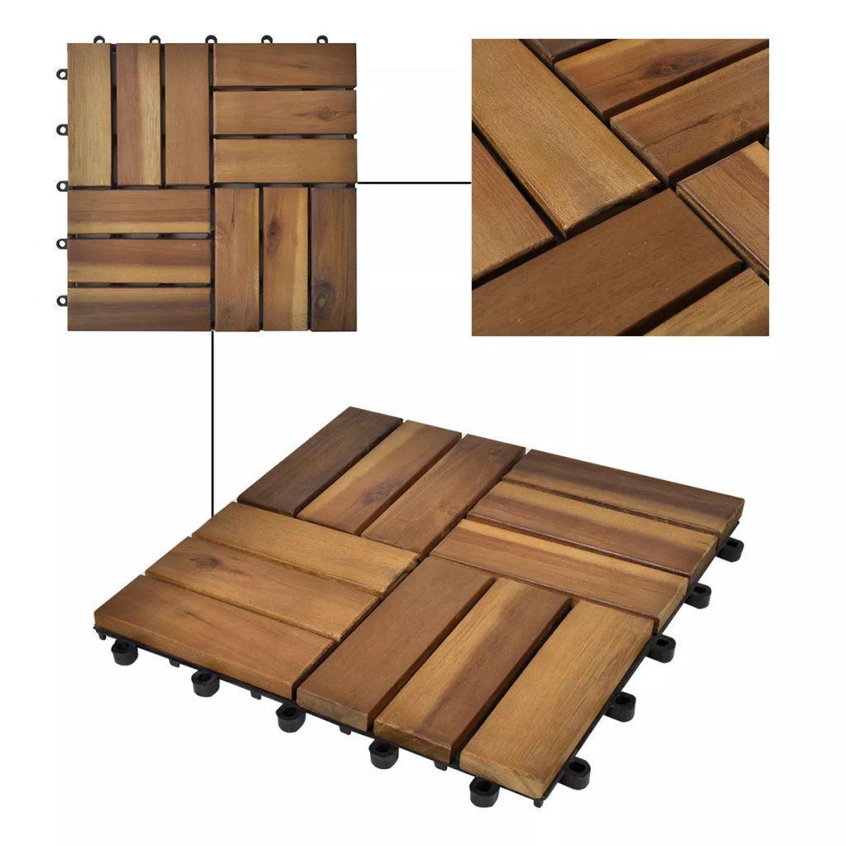 Ecd Germany Wpc Patio Tegels 30 X 30 Cm 22er Spar Set Für 2m² Teak Ecd Germany Wpc Patio Tegels 30 X 30 Cm 22er Spar Set Für 2m² Teak
