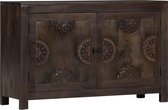 Dressoir met gesneden ontwerp 110x35x70 cm massief mangohout