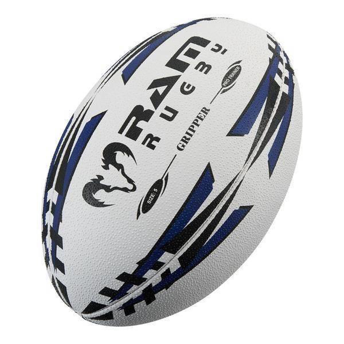 Gripper Pro rugbybal - Jeugd wedstrijdbal - 3D grip - Maat 4 - Blauw