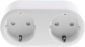 Denver SHP-200 - Smart stekker dubbel - Amazon Alexa - Google Assistant - TUYA Smart Life - Energiemonitoring - WiFi - Wit