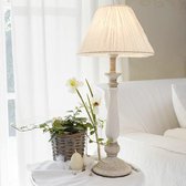 LOBERON Tafellamp Skandrina wit/beige