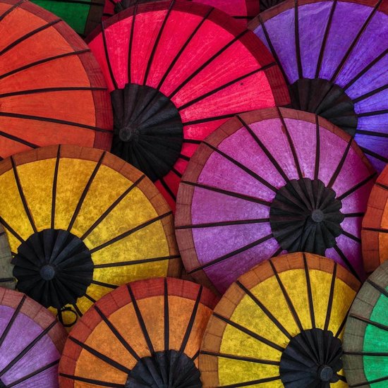 Peinture - Parapluie coloré, multicolore | bol.com