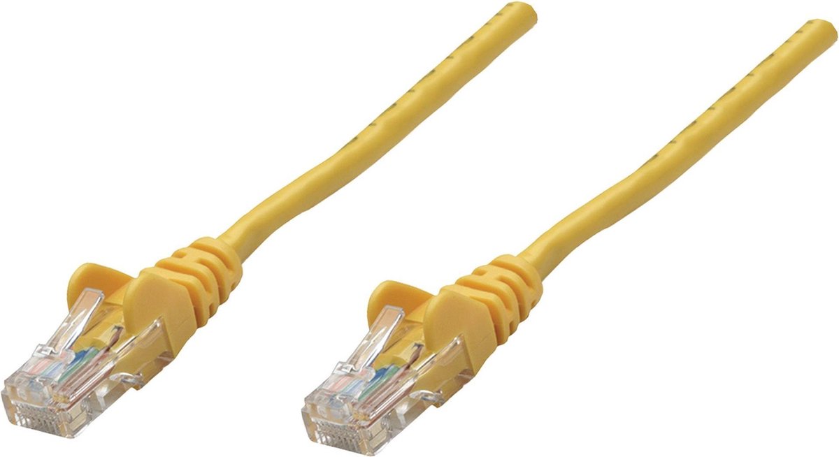 Intellinet - 737036 -Cat6A - netwerkkabel - 0,25 m - S/FTP - (S-STP) - Geel