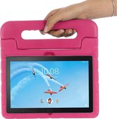 Lenovo Tab M10 hoes kinderen - Draagbare tablet kinderhoes met handvat – Roze