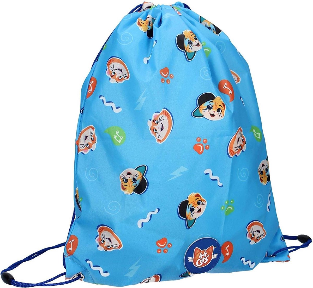 Nickelodeon Gymtas 44 Cats Pawesome 44 X 37 Cm Blauw
