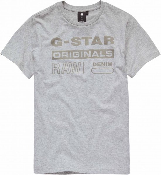 trog Verbieden Weekendtas G-Star RAW Jongens t-shirts & polos G-Star RAW T-shirt grijs 140 | bol.com