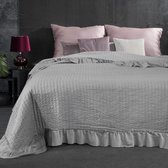 Beddensprei_sprei_kleur_Staal_170X210cm_100% POLYESTER_