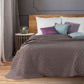 Beddensprei_sprei_kleur_Grijs_170X210cm_100% POLYESTER_