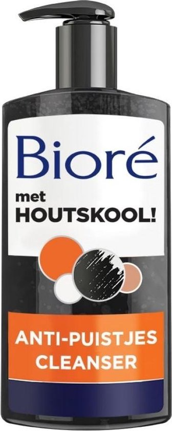 Bioré Houtskool Anti-Puistjes Cleanser 200 ml - Bioré
