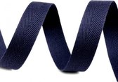 StrapRyte® - Keperband Katoen 14mm Navy blauw; 50mtr