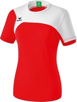 Erima Club 1900 2.0 T-Shirt Dames Rood-Wit Maat 38