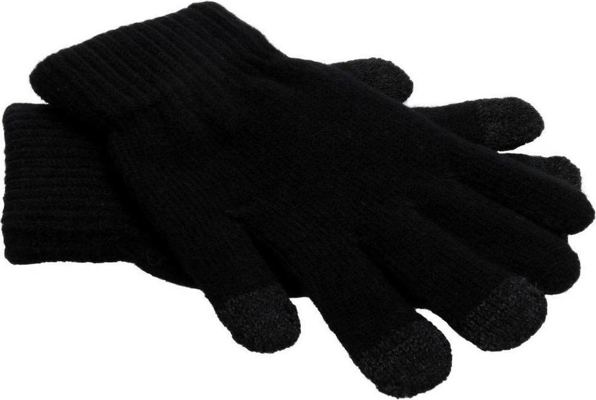 iMoshion Zwarte effen touchscreen handschoenen | bol.com