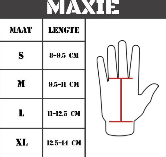 Maxie Fitness & CrossFit Grips - Sporthandschoenen - Leertjes - Gymnastics - Maat M - Maxie