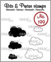 Crealies Bits & Pieces stempel no.199 Wolkjes