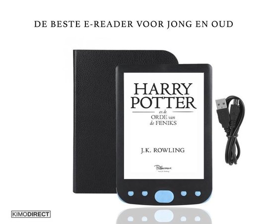KD E-INK E-reader met Beschermhoes - 8GB - Kleur knoppen - Boek