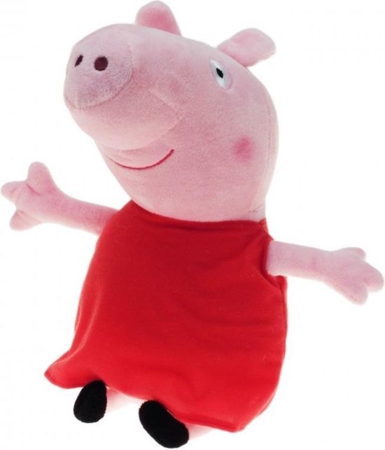Peluche Peppa Pig / Gros jouet en peluche avec tenue rouge Jouet 28 cm -  Dessin animé... | bol.com