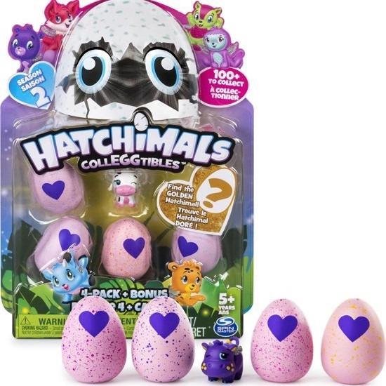 Hatchimals CollEGGtibles 4 stuks roze met bonus 2 - Speelgoed om uit te... |